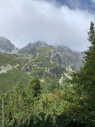 clouds over the mountains