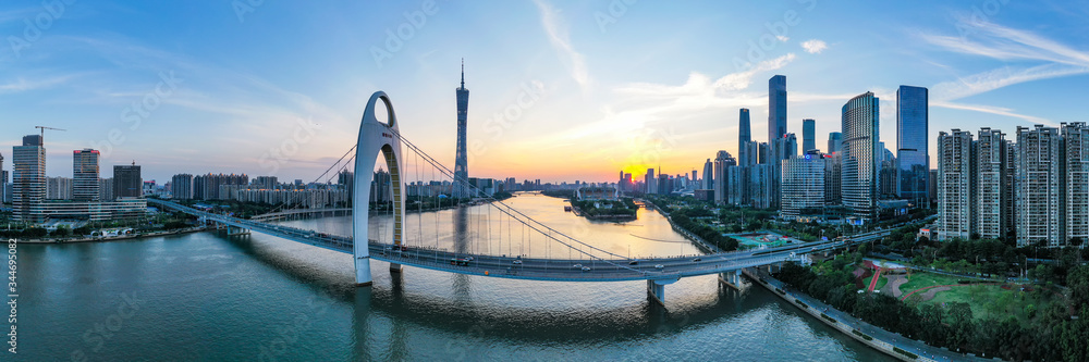 Urban landscape and skyline of Guangzhou, China