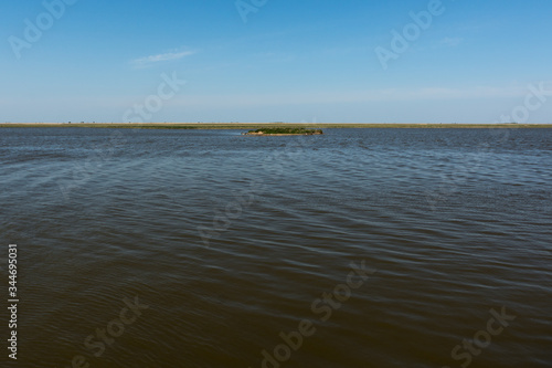 A lake in the Oostvaardersplassen, a nature reserve in the Netherlands photo