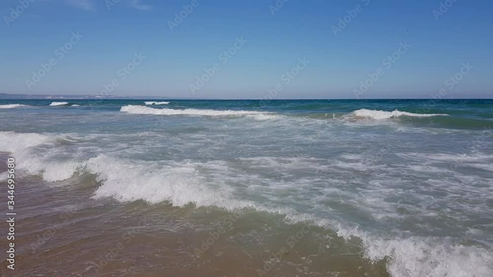 Black sea, View of beach sea on sun light in the summer. At Lagoon Beach, Varna, Bulgaria. Black sea, View of beach sea on sun light in the summer. At Lagoon Beach, Varna, Bulgaria.