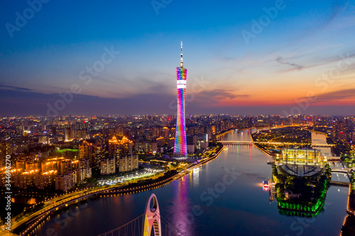 Photography Landmark building of Guangzhou, China