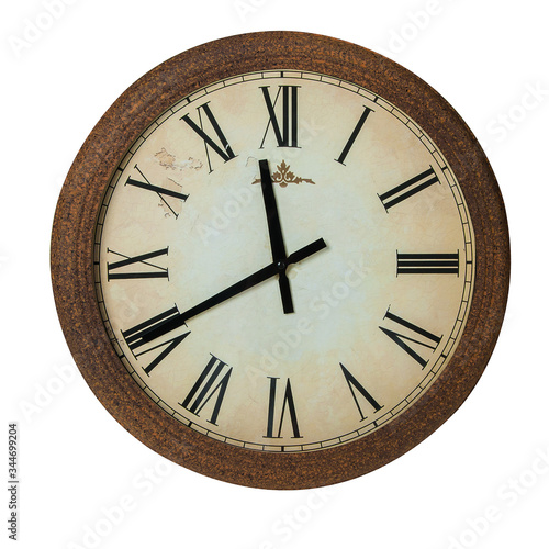 Vintage Clock in Roman numerals