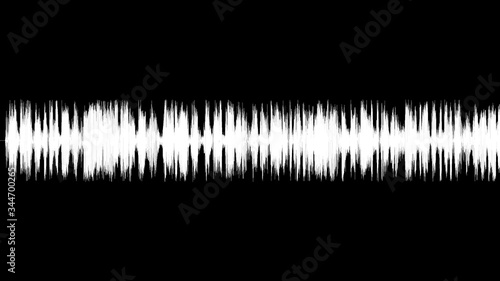 Audio wave spectrum. Music sound waves.