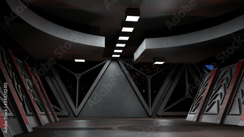 Fototapeta Naklejka Na Ścianę i Meble -  Space environment, ready for comp of your characters.3D rendering