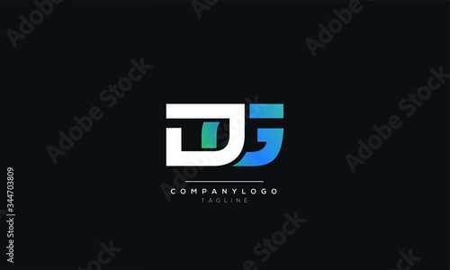 DG Letter Logo Design Icon Vector Symbol