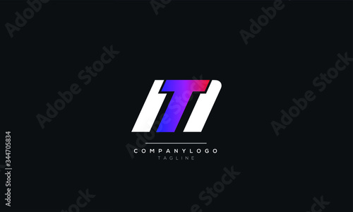 MT TM M T Letter Logo Design Icon Vector Symbol