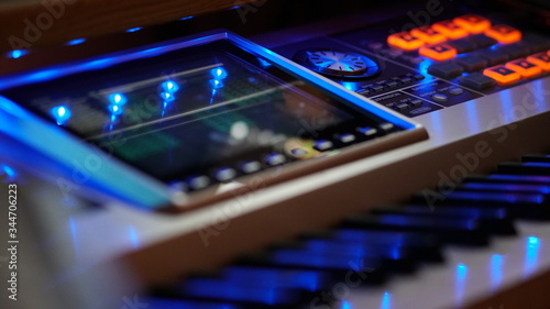 Tableau sur toile Music Production Keyboard