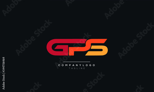 GPS Letter Logo Design Icon Vector Symbol