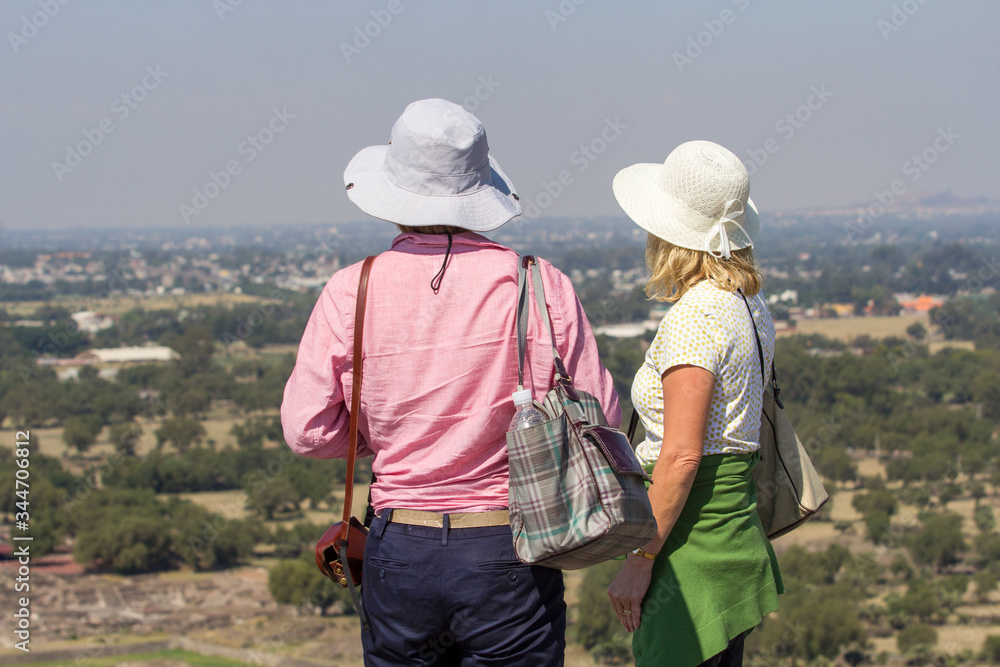 couple of women touring