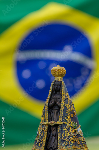 Brazilian flag and 