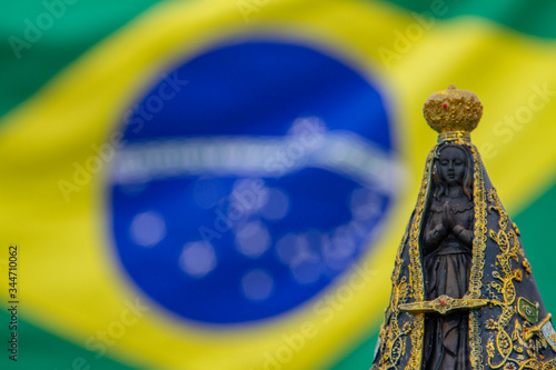 Brazilian flag and 