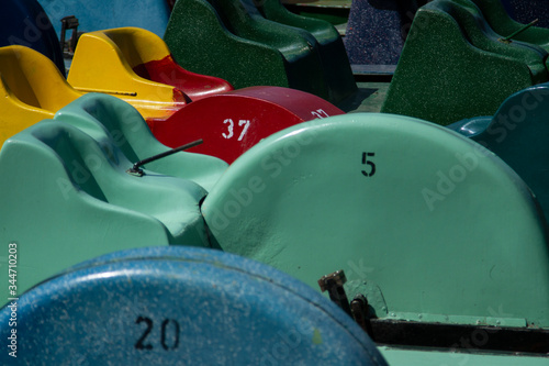 Boats and numbers.