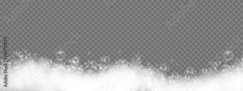 Bath foam bubbles.
