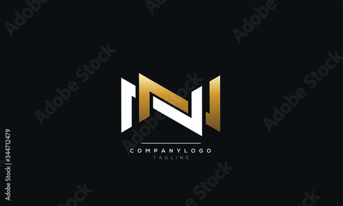 NN Letter Logo Design Icon Vector Symbol photo