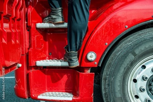 Delivery of cargo in Europe. The truck expects loading