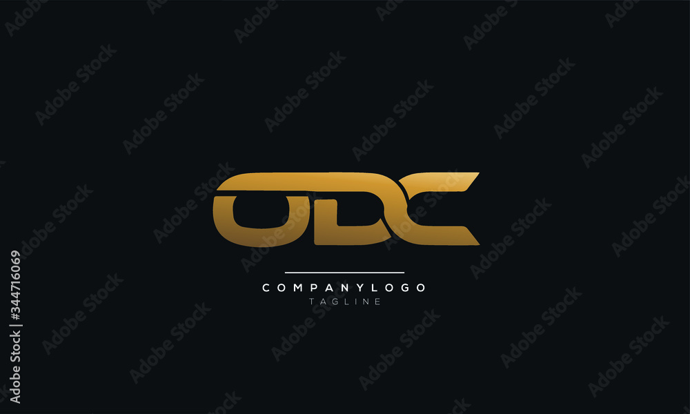 ODC Letter Logo Design Icon Vector Symbol ODC Letter Logo Design Icon Vector Symbol