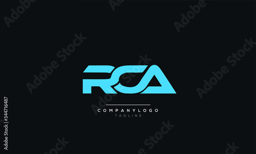 RCA Letter Logo Design Icon Vector Symbol photo