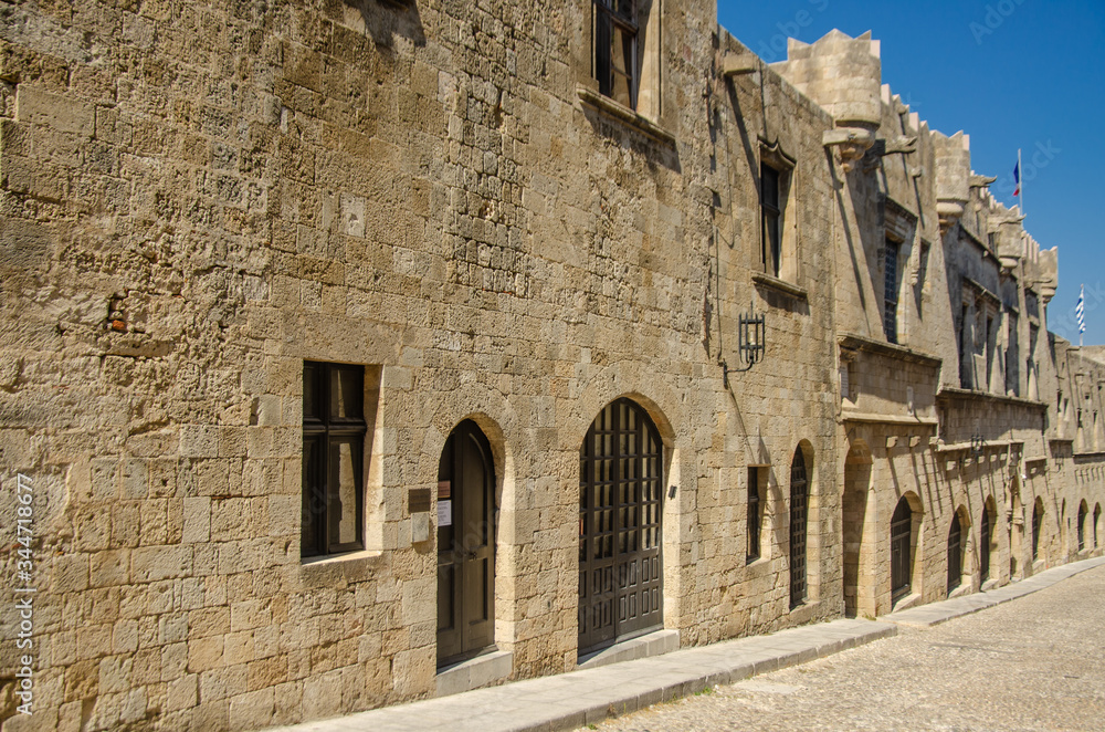 the old town Rhodes Greece