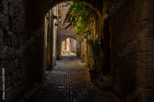 the old town Rhodes Greece