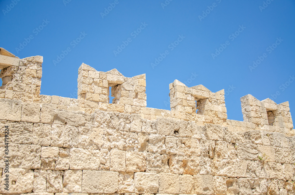 the old town Rhodos Greece