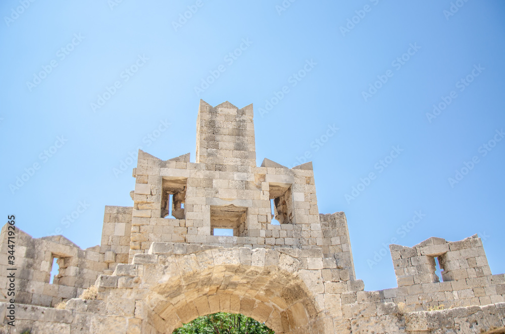 the old town Rhodos Greece