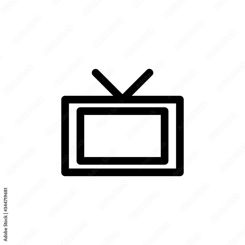 Television Technology Outline Icon Logo Vector Illustration
Television Technology Outline Icon Logo Vector Illustration