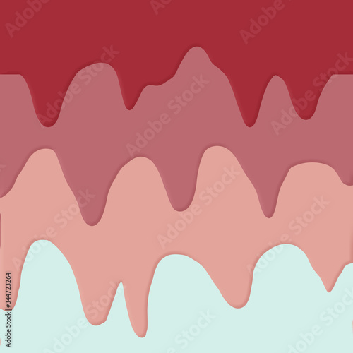 Layers of melting red colors look like layers of dripping chocolate in this background image.