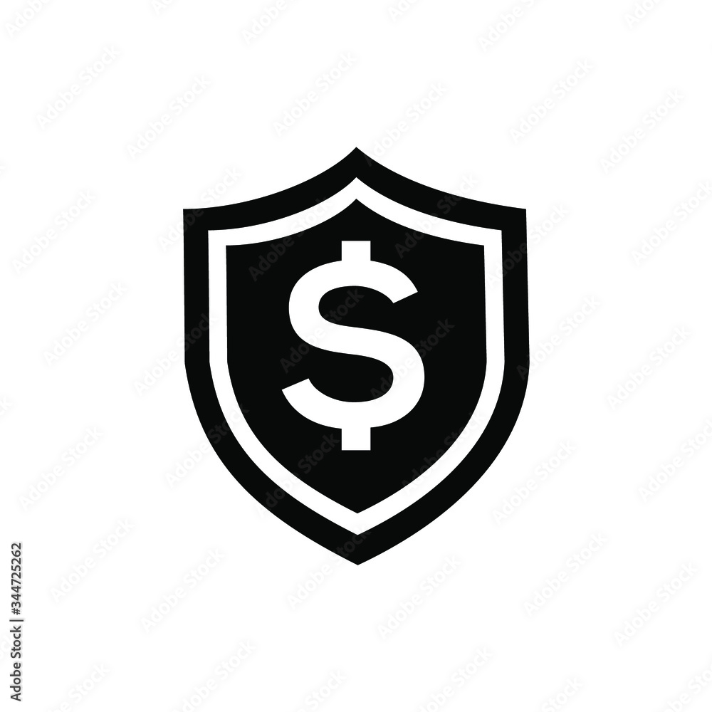 shield with dollar sign shield with dollar sign