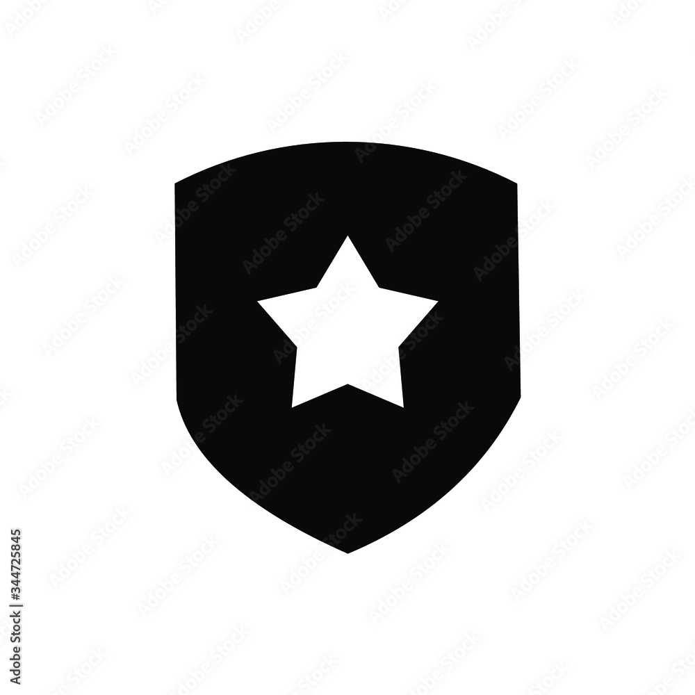shield star icon shield star icon