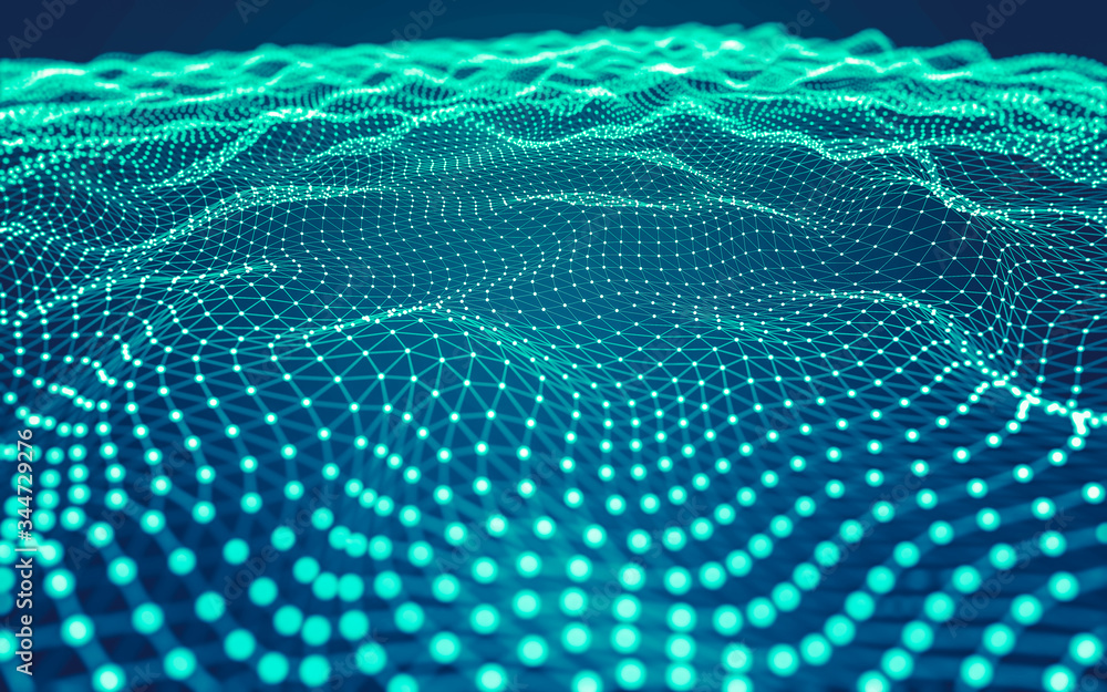 Abstract background. Molecules technology with polygonal shapes, connecting dots and lines. Connection structure. Big data visualization. Abstract background. Molecules technology with polygonal shapes, connecting dots and lines. Connection structure. Big data visualization.