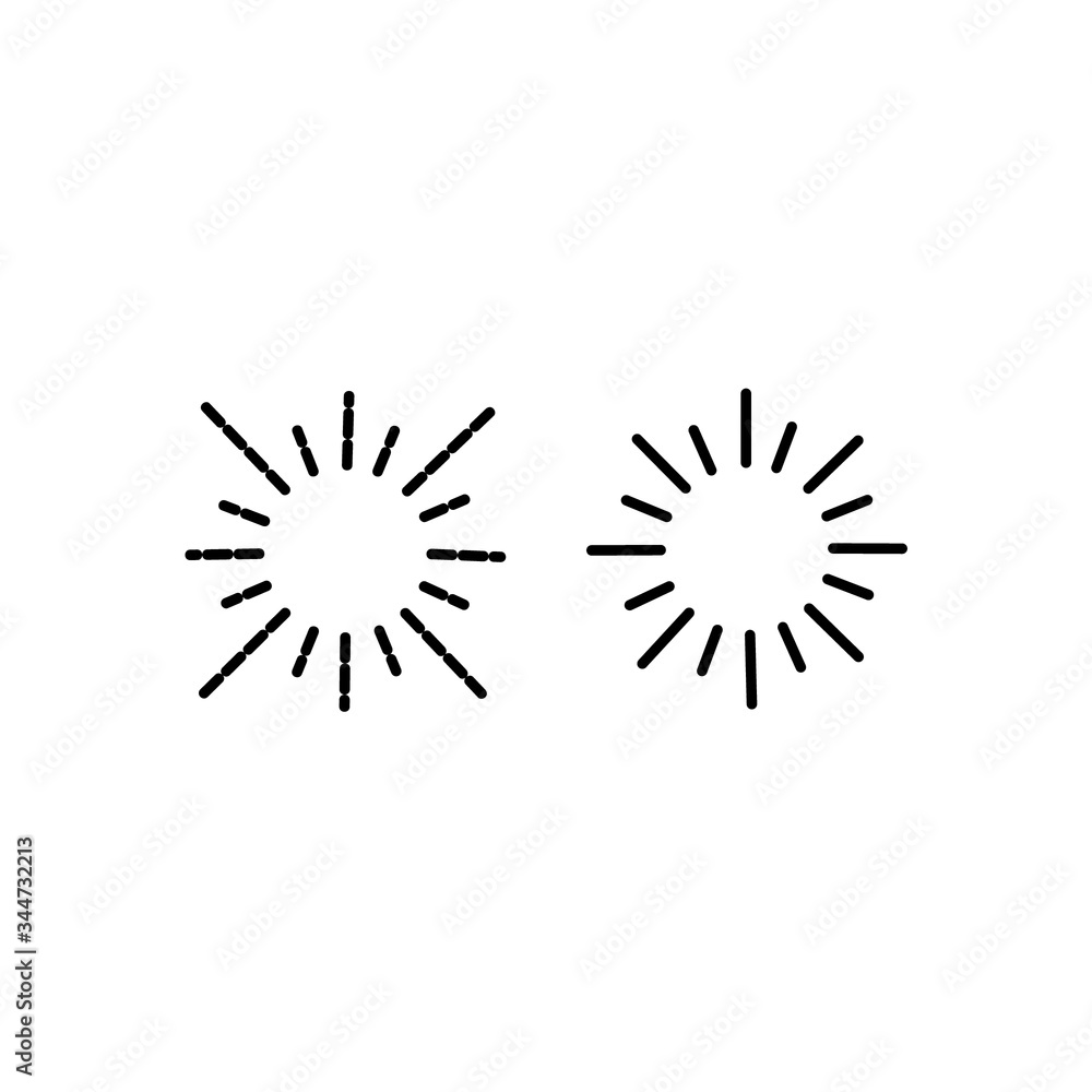 sun icon symbol Flat vector illustration for graphic and web design.