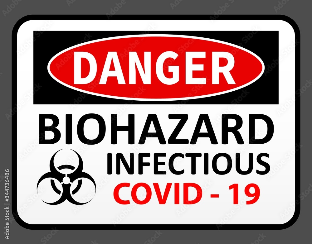 Infection zone warning sign.Graphic vector Infection zone warning sign.Graphic vector