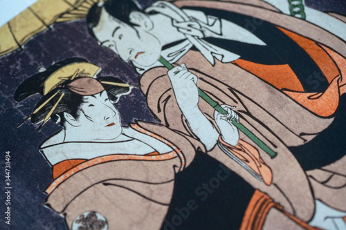 浮世絵のアップ