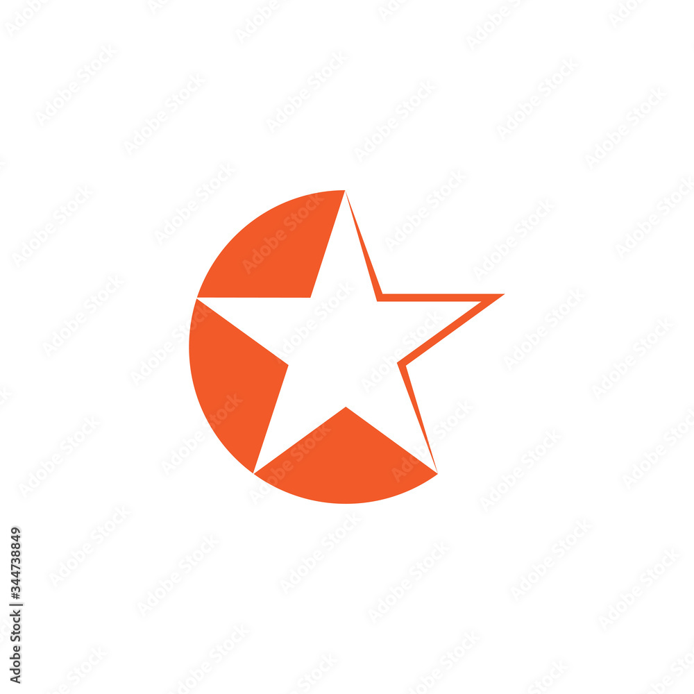 simple geometric star design logo vector simple geometric star design logo vector