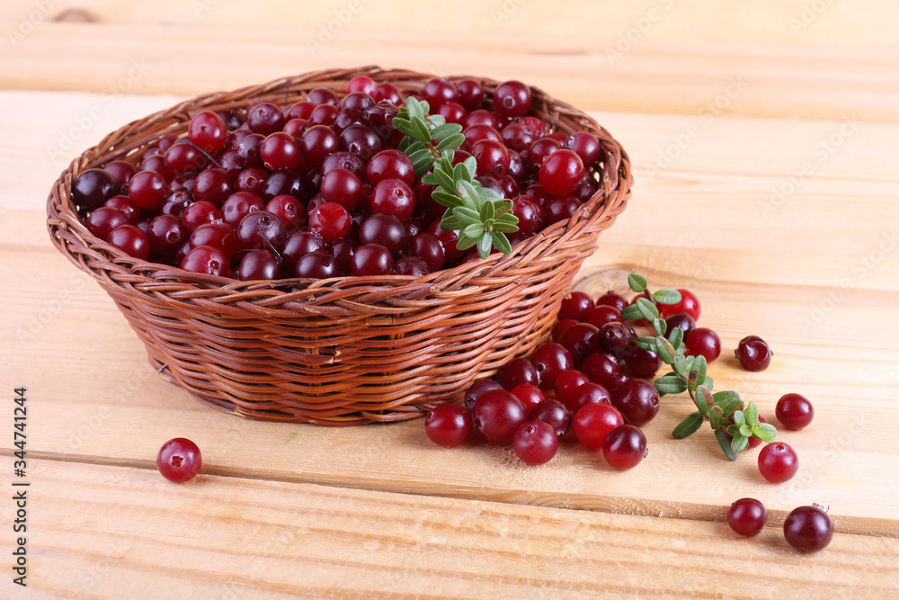 Cranberry on table Cranberry on table
