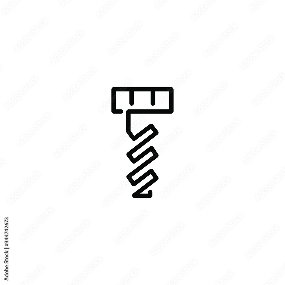 Machine nut thin icon in trendy flat style isolated on white background. Symbol for your web site design, logo, app, UI. Vector illustration, EPS Machine nut thin icon in trendy flat style isolated on white background. Symbol for your web site design, logo, app, UI. Vector illustration, EPS
