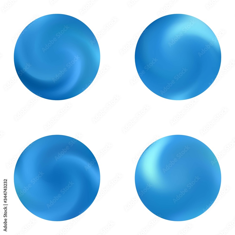 Set with round abstract blurred backgrounds. Set with round abstract blurred backgrounds.