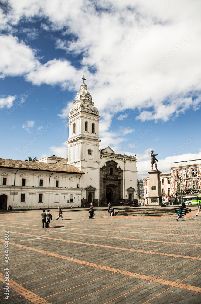 Obraz premium Plaza de Santo Domingo Quito Ecuador South America