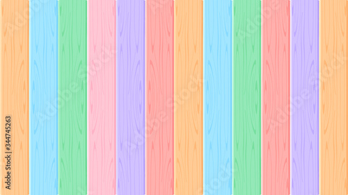 wooden wall pastel soft color for background, multi color wooden wall strip, rainbow colored soft wooden, colorful pastel wood planks and rods slat, wood floor texture soft colors for wallpaper banner