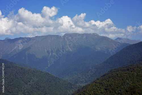 mountain landscape with clouds Sochi