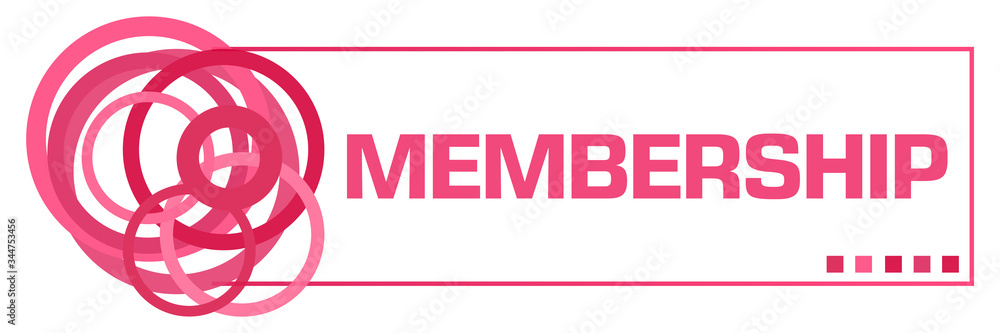Membership Pink Random Rings Horizontal Box Membership Pink Random Rings Horizontal Box