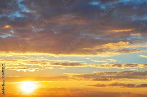 Sky background at sunset. © GIS