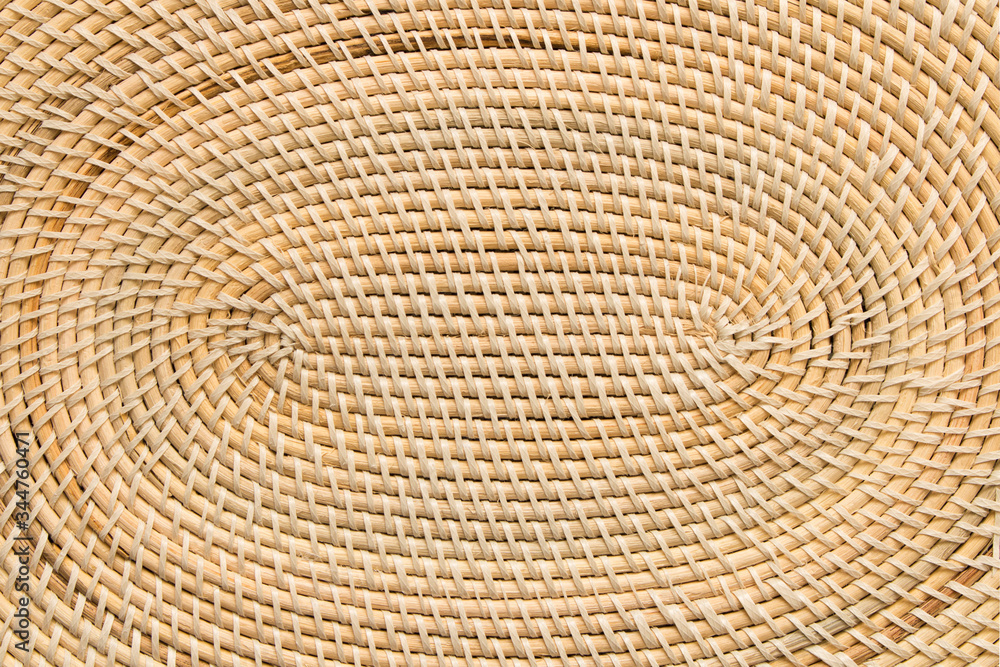 Fototapeta premium Abstract braided background. Texture of the wicker stand.