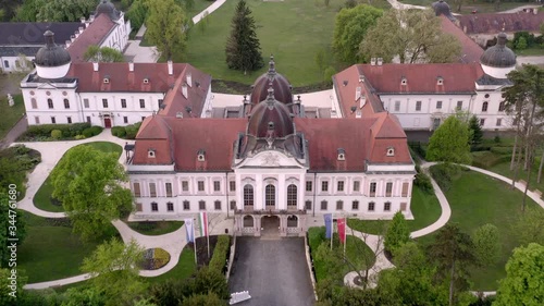 Hungary Godollo (Gödöllő).  Sissi queen summer palace.  Amazing aerial video about the Grassalkovich castle. Fantastic museum and event center is in there. Godolo is a cute city near by Budapest. photo