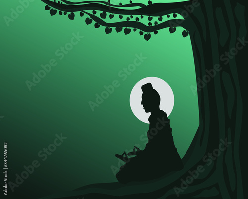 Happy Buddha Jayanti illustration in vector file