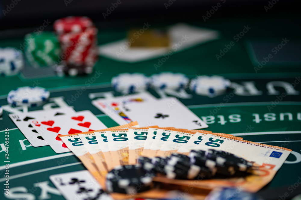 Fototapeta premium Casino Black Jack table