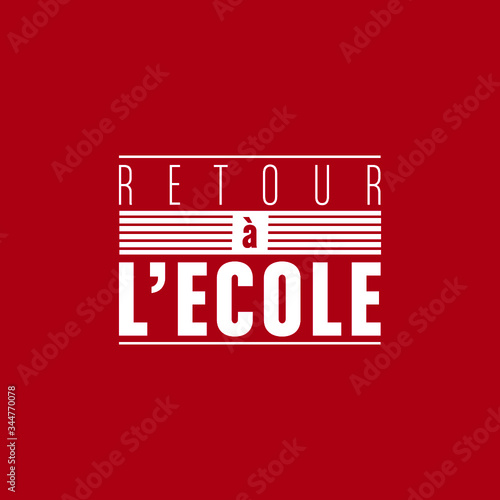 retour à l'école