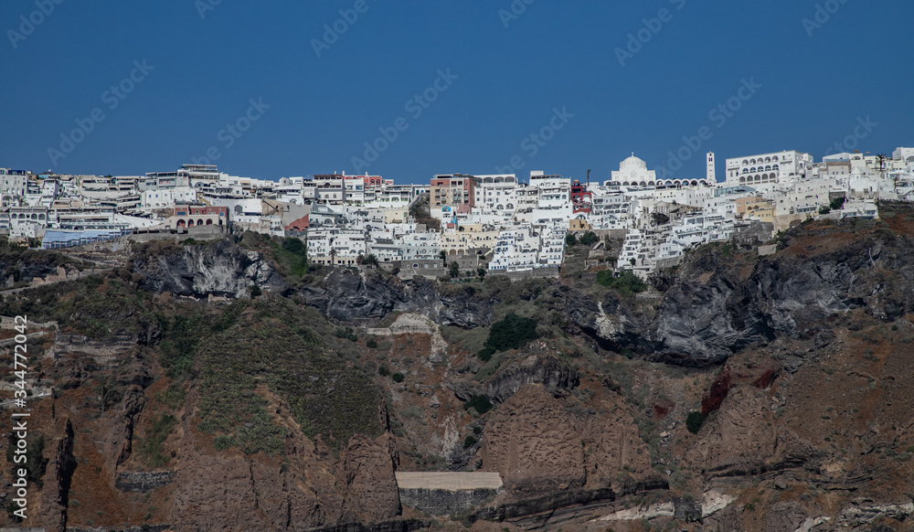  Fira, capital of the Greek Aegean island, Santorini, Greece