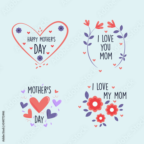 mothers day badges international collection