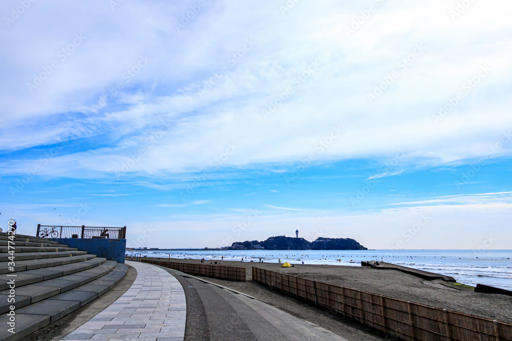 Fototapeta premium 【神奈川県 江ノ島】湘南の海風景